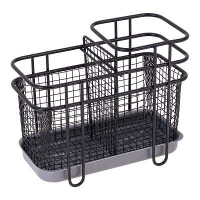 
                                                Black oval cutlery drain 19x8x14xcm
                                                