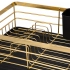 Black retangular kitchen plate drainer dish drying wire rack gold color 43x32x14,5 cm Black retangular kitchen plate drainer dish drying wire rack gold color 43x32x14,5 cm