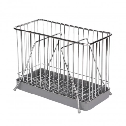 Cutlery drainer rectangular chrome