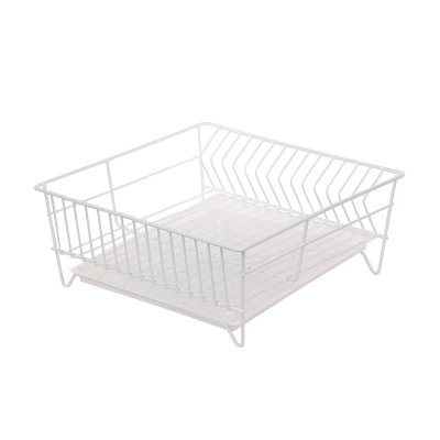 
                                            sink square dish dryer 32cm with drainer white
                                            