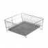 sink square dish dryer 32cm with drainer silver