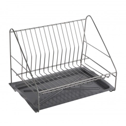 Dish dryer 1-level 35cm smart silver with a tacker