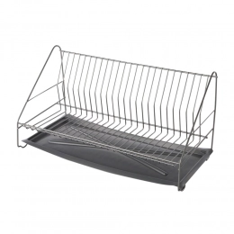 1 tier silver dish dryer 50 cm with a tray