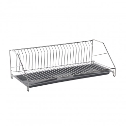 1 tier dish drainer 50cm with try chrome