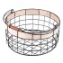 Metal basket with w handle 29x29x14 cm