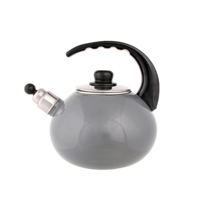 
                                            Эмалированный чайник 2,5 л темно-серого цвета
                                            