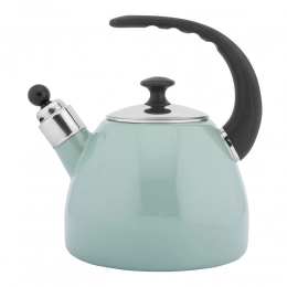 Balbina enamelled conical kettle 2,5 L sage