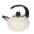 Эмалированный чайник 2,5 л кремового цвета