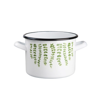 
                                                POT 18CM  WHITE DEC. EUKALIPTUS
                                                