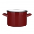 Эмалированная прямая кастрюля 5,8 л диаметр 22 см высота 16 см красный Эмалированная прямая кастрюля 5,8 л диаметр 22 см высота 16 см красный