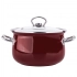 Набор посуды Kate из 8 эмалированных кастрюль 16-22 см темно-красного цвета Набор посуды Kate из 8 эмалированных кастрюль 16-22 см темно-красного цвета