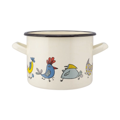 
                                            Straight pot 3,3l dia.18cm h.14cm dec. Chicken
                                            