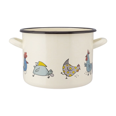 
                                            Straight pot 4,4l dia.20cm h.15cm dec. Chicken
                                            