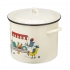 Straight pot 10,0l dia.25cm h.21,5cm with lid dec. Chicken Straight pot 10,0l dia.25cm h.21,5cm with lid dec. Chicken