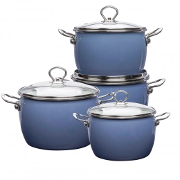 Balbina 8pcs cookware set blue