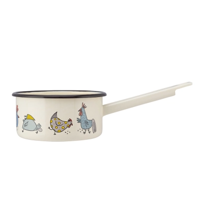 
                                            Saucepan long handle  1,0l dia.14cm h.7cm dec. Chicken
                                            