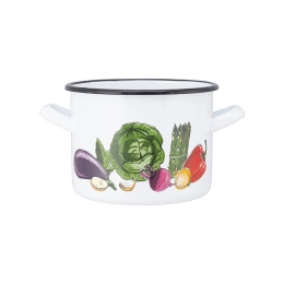 Прямая кастрюля 1,5 л диам. 14 см выс. 11 см укр. овощи