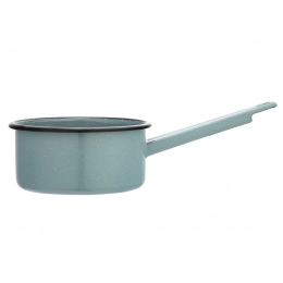 Saucepan long handle  1,0l dia.14cm h.7cm cream dec.1