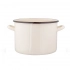Enamelled straight pot, 3,3 L; diameter 18 cm; height 14 cm, cream
