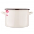 Enamelled straight pot, 5,8 L; diameter 22 cm; height 1
6 cm, cream