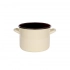 Straight pot 1,5l dia.14cm h.11cm cream/inside dark