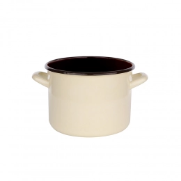 Straight pot 2,2l dia.16cm h.12cm cream/inside dark
