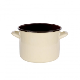 Straight pot 4,4l dia.20cm h.15cm cream/inside dark
