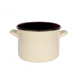 Straight pot 5,8l dia.22cm h.16cm cream/inside dark