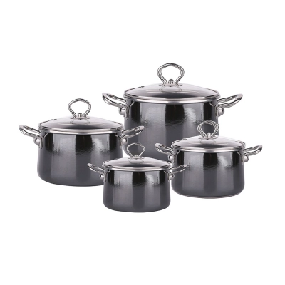 
                                            IZYDOR 8 pcs cookware set mirror grey
                                            