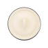 Эмалированный крышка 16 см кремового цвета Эмалированный крышка 16 см кремового цвета