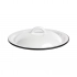 Enamelled lid 20cm white color with black rim Enamelled lid 20cm white color with black rim