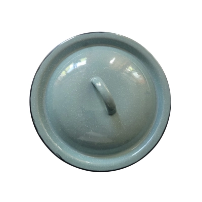 
                                            Эмалированный крышка 14 см зеленая со вспышками
                                            