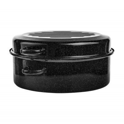 
                                            ROASTER 42 CM BLACK SPECKLED 11L + LID 5,8L
                                            