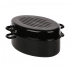 Enamel roaster with lid 7,1 L dia. 38 cm h 18 cm