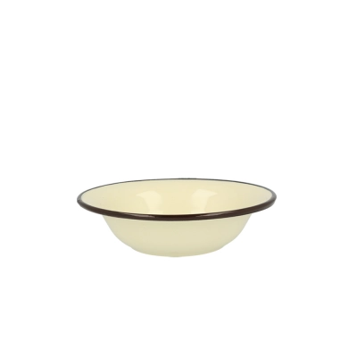 
                                            Enamelled bowl 0,95l dia.20cm h.5,3cm cream
                                            