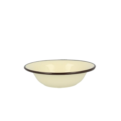 
                                            Enamelled bowl 1,15l dia.22cm h. 6,2cm cream
                                            