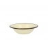 Enamelled bowl 1,15l dia.22cm h. 6,2cm cream