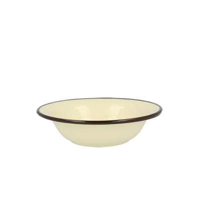 
                                            Enamelled bowl 2,55l dia.28cm h.8cm cream
                                            