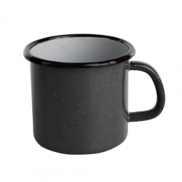 MUG 9 CM ENAMEL GREY SPECKLED