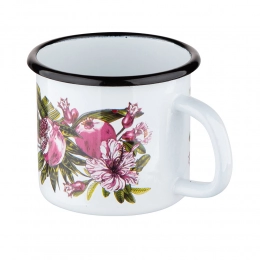 HIBISCUS MUG 9CM WHITE