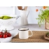 Enamelled mug 0,3l dia.8cm h.8cm cream