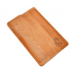 Wooden chopping board with leaf 20/32 tereska