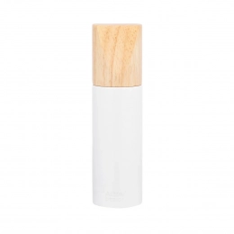 White wooden pepper mill 5x18 cm