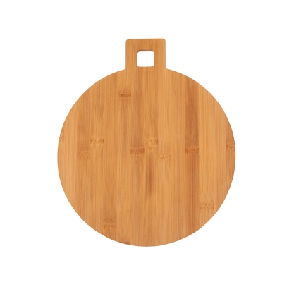 
                                            Round bamboo cutting board 35,5x30x1,2 cm
                                            