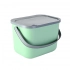 MINI BINI - handy container for bio waste - green color container gray cover 35% bio - 4.5L MINI BINI - handy container for bio waste - green color container gray cover 35% bio - 4.5L