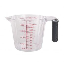 Measuring mug 1,0l handle with silicone