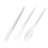 Набор столовых приборов ложка, нож, вилка белого цвета Набор столовых приборов ложка, нож, вилка белого цвета