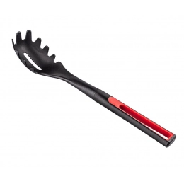 Pasta server with a red finish  33X6 CM