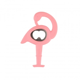 Bottle opener 9X12X0,5 cm flamingo