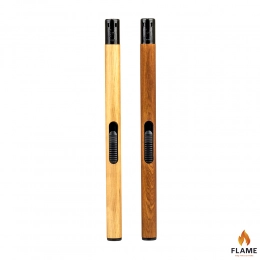 Gas lighter wooden effect